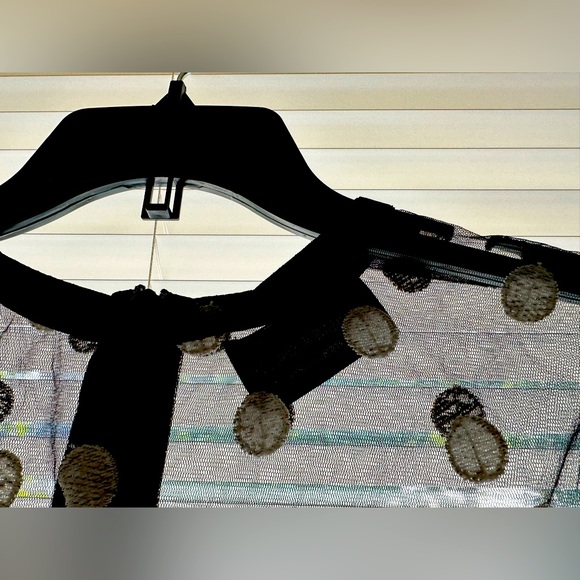 Polka dots Ruffled bottom with velvet belt - Picture 2 of 8